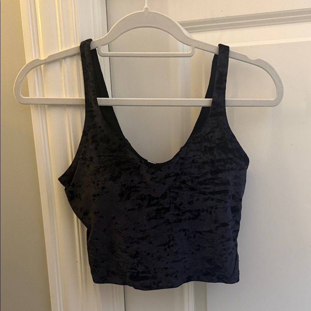 DISCONTINUED!! Lululemon Black Fuzzy Align Tank